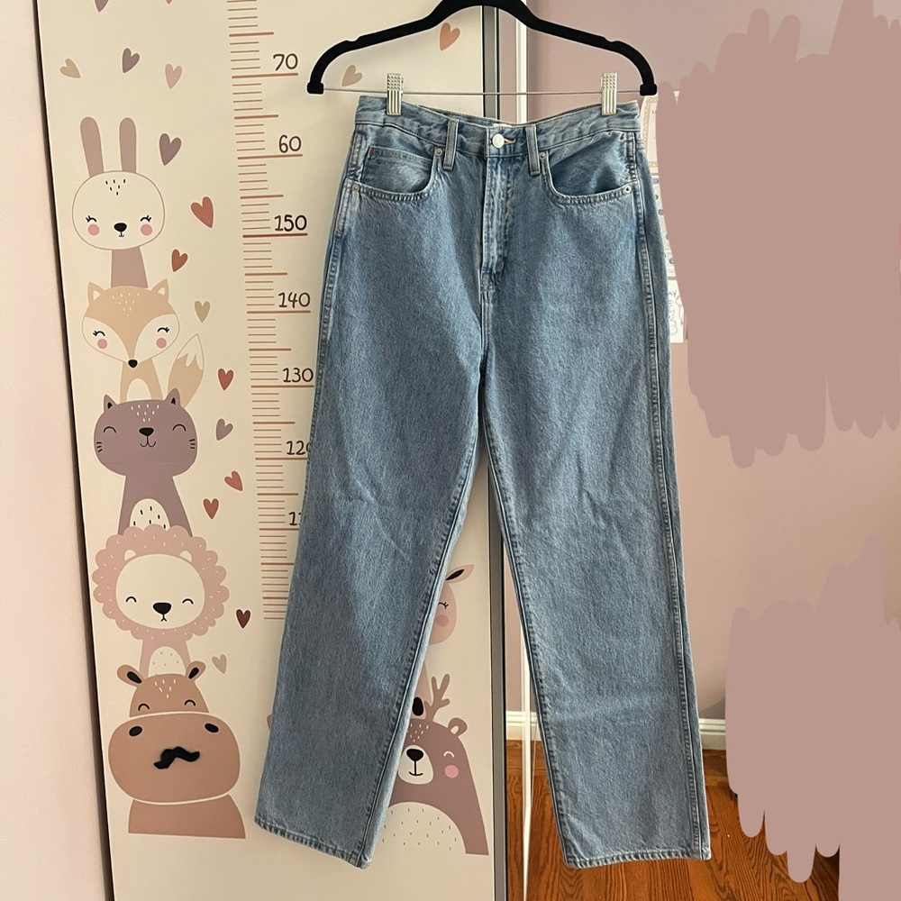 Aritzia Straight Leg Medium Wash Cowboy Jeans from Sunday Best